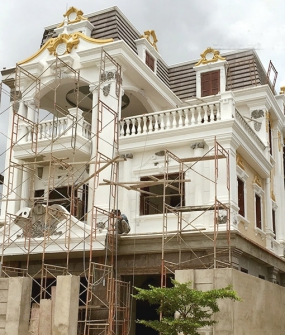THI CÔNG BIỆT THỰ MẪU 3